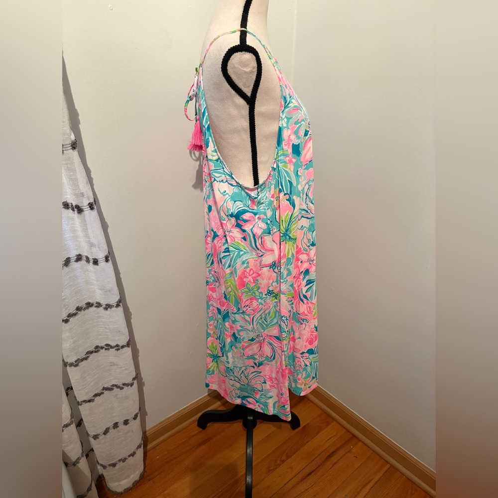 Lilly Pulitzer Margot Hot On The Scene Pima Cotton Jersey Swing Tank Dress XL - Picture 6 of 8